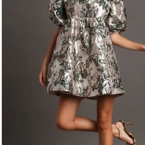 Umgee Metallic Mini Dress